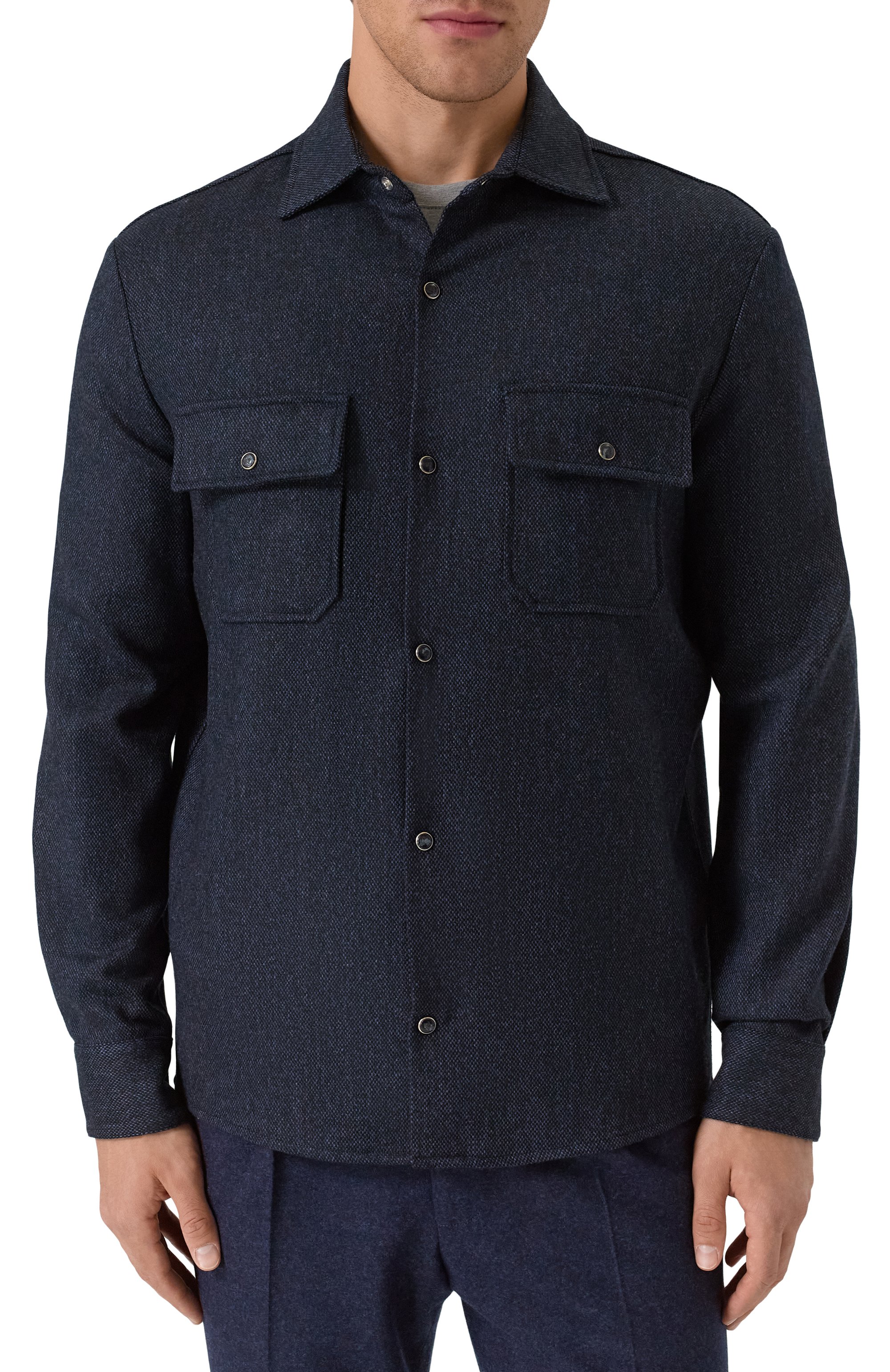 Куртка-рубашка из шерсти и кашемира MARCO PESCAROLO, арт. NEXT/5234, фото 3