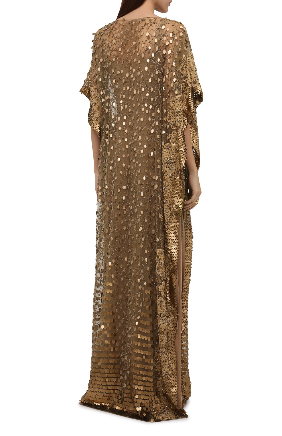 Платье VALENTINO золотого цвета по цене 3370000 руб., арт. VB0VDBW51ED, фото 4 Платье VALENTINO, арт. VB0VDBW51ED, фото 4