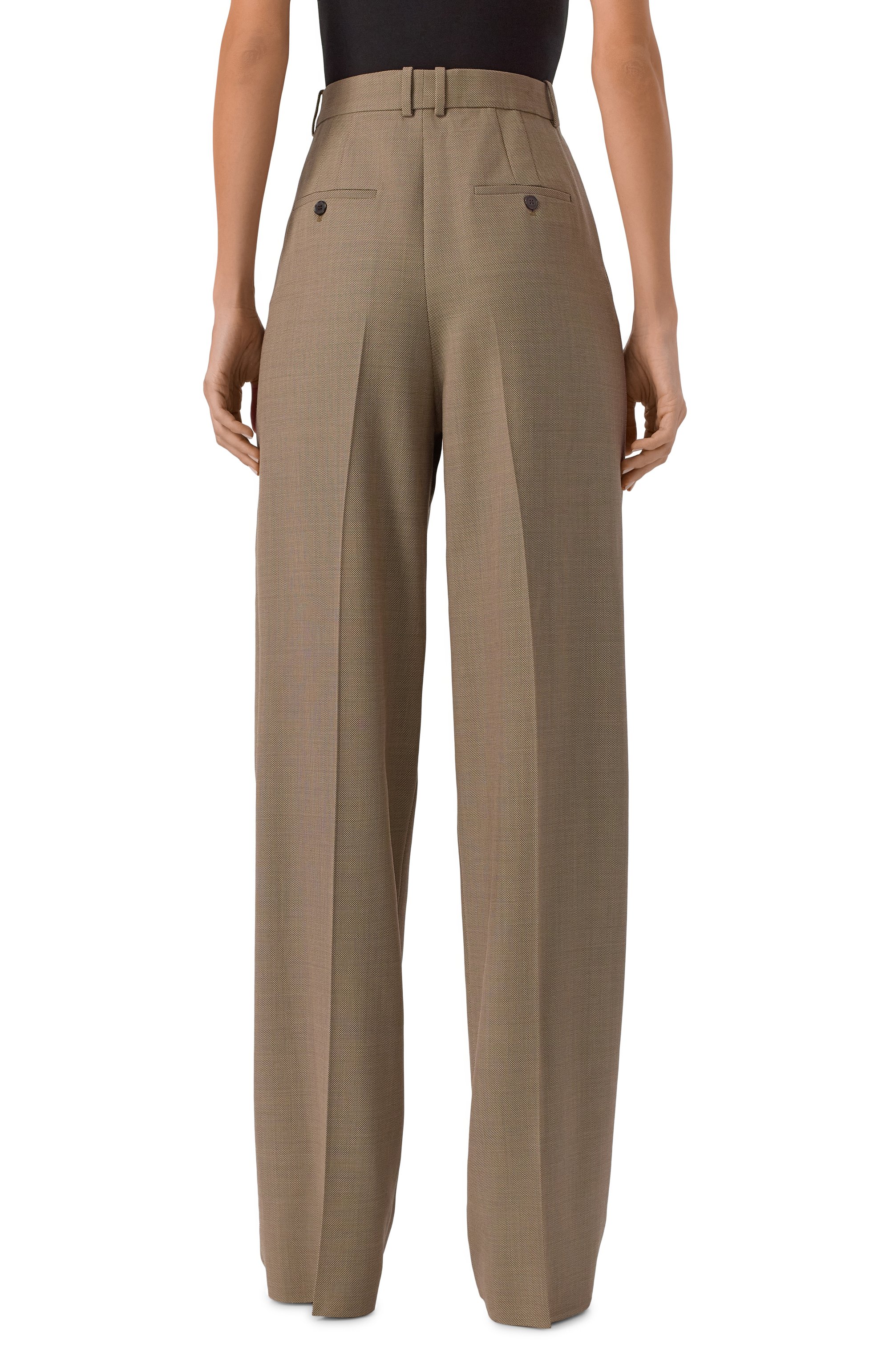 Шерстяные брюки SAINT LAURENT, арт. 824389/Y1I25, фото 4