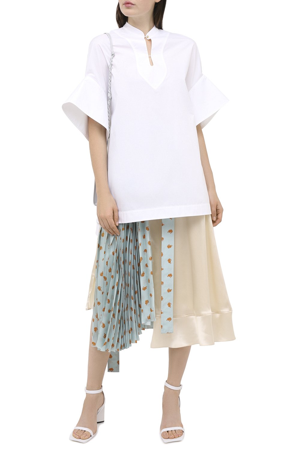 Хлопковый топ LANVIN белого цвета по цене 88850 руб., арт. RW-T0675U-4408-H20, фото 2 Хлопковый топ LANVIN, арт. RW-T0675U-4408-H20, фото 2