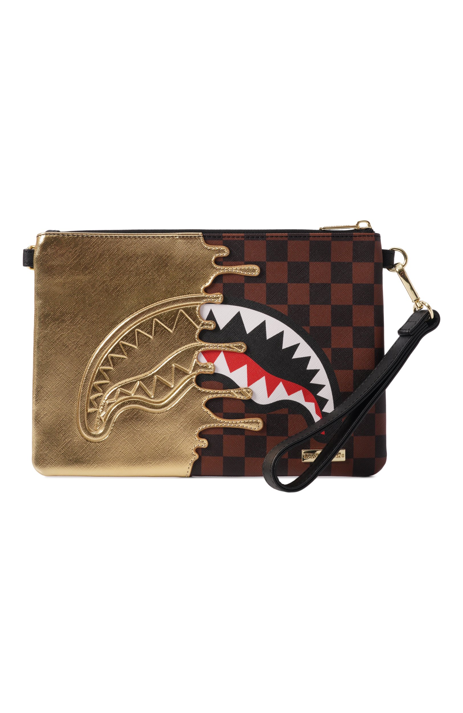Сумка SPRAYGROUND, арт. 910B9344NSZ/SHARKS IN PARIS G0LD DRIP CR0SS0VER CL, фото 1