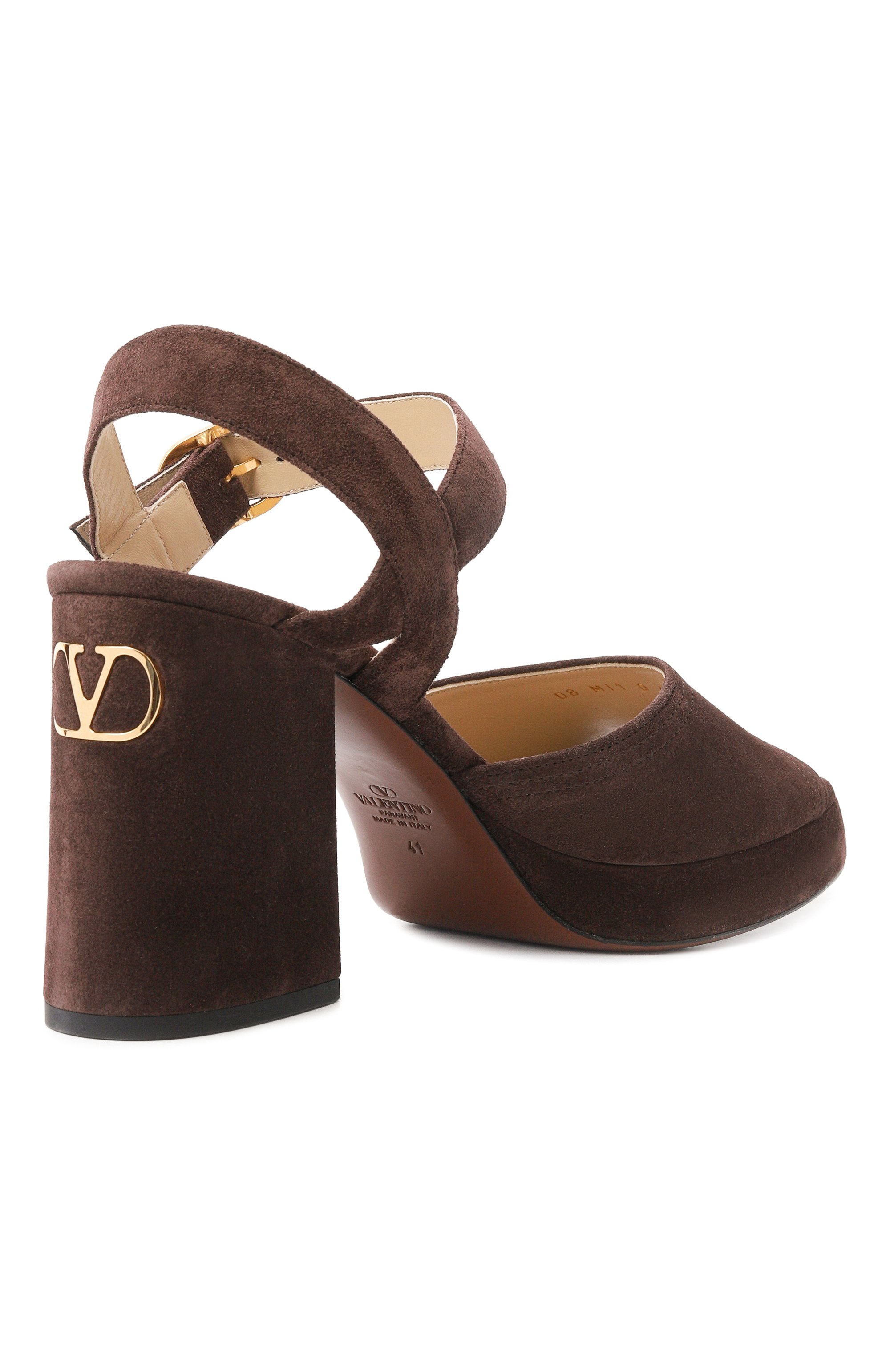 Замшевые босоножки fawcette 100 VALENTINO, арт. 8W0S0MI1/DHU, фото 5