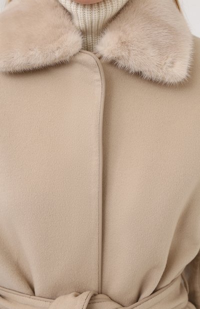 Пальто с меховой отделкой LORO PIANA, арт. FAL2217, фото 5
