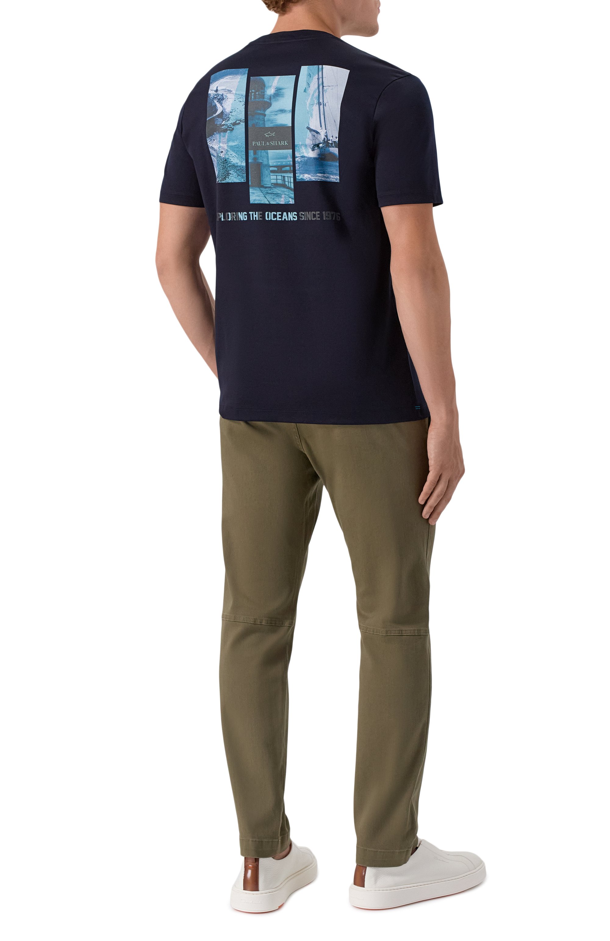 Хлопковая футболка PAUL&SHARK, арт. 15311633/3XL-6XL, фото 2