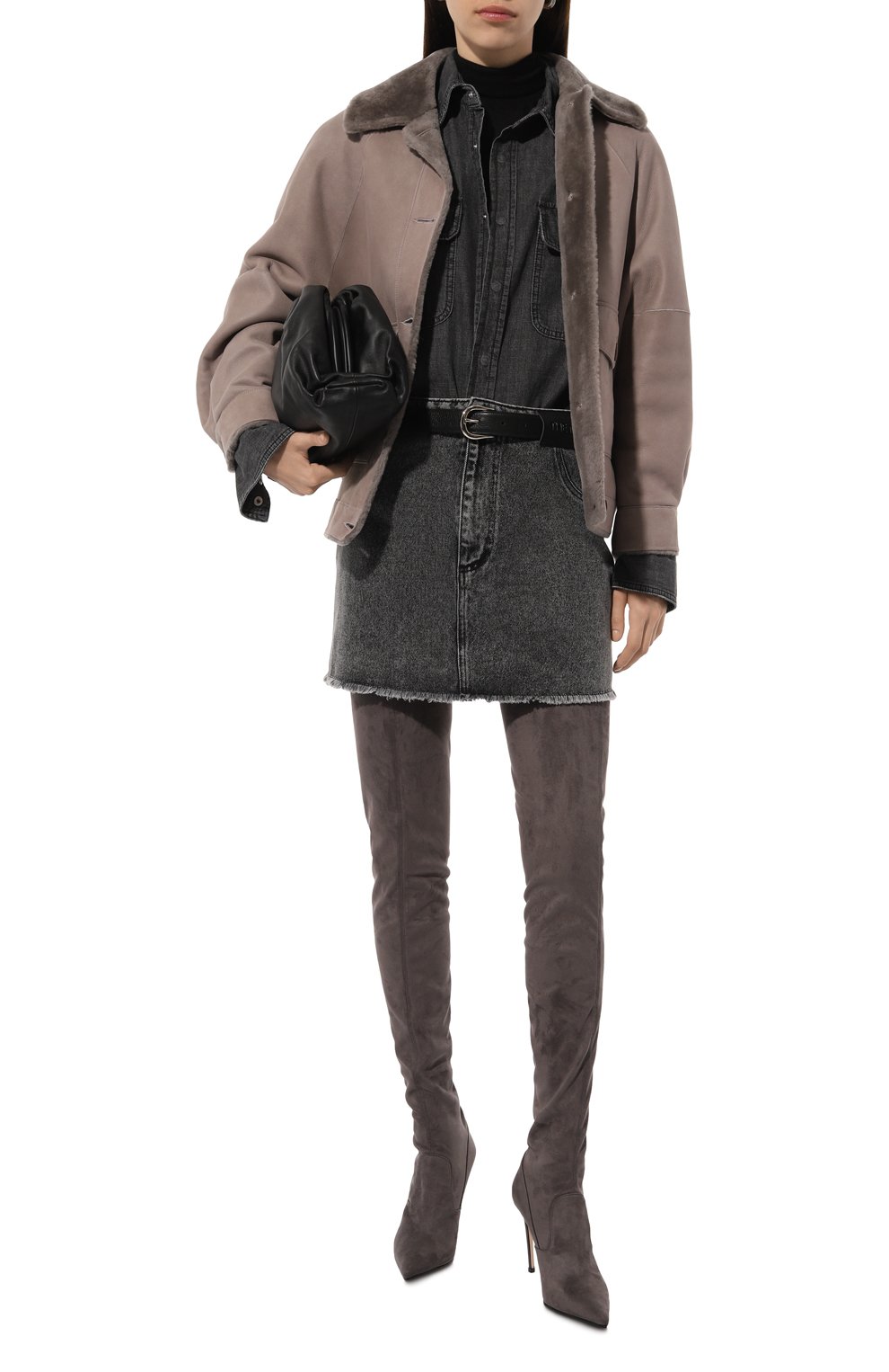 Дубленка из овчины MANZONI24 бежевого цвета по цене 198500 руб., арт. 24M1298-S24/, фото 2 Дубленка из овчины MANZONI24, арт. 24M1298-S24/, фото 2