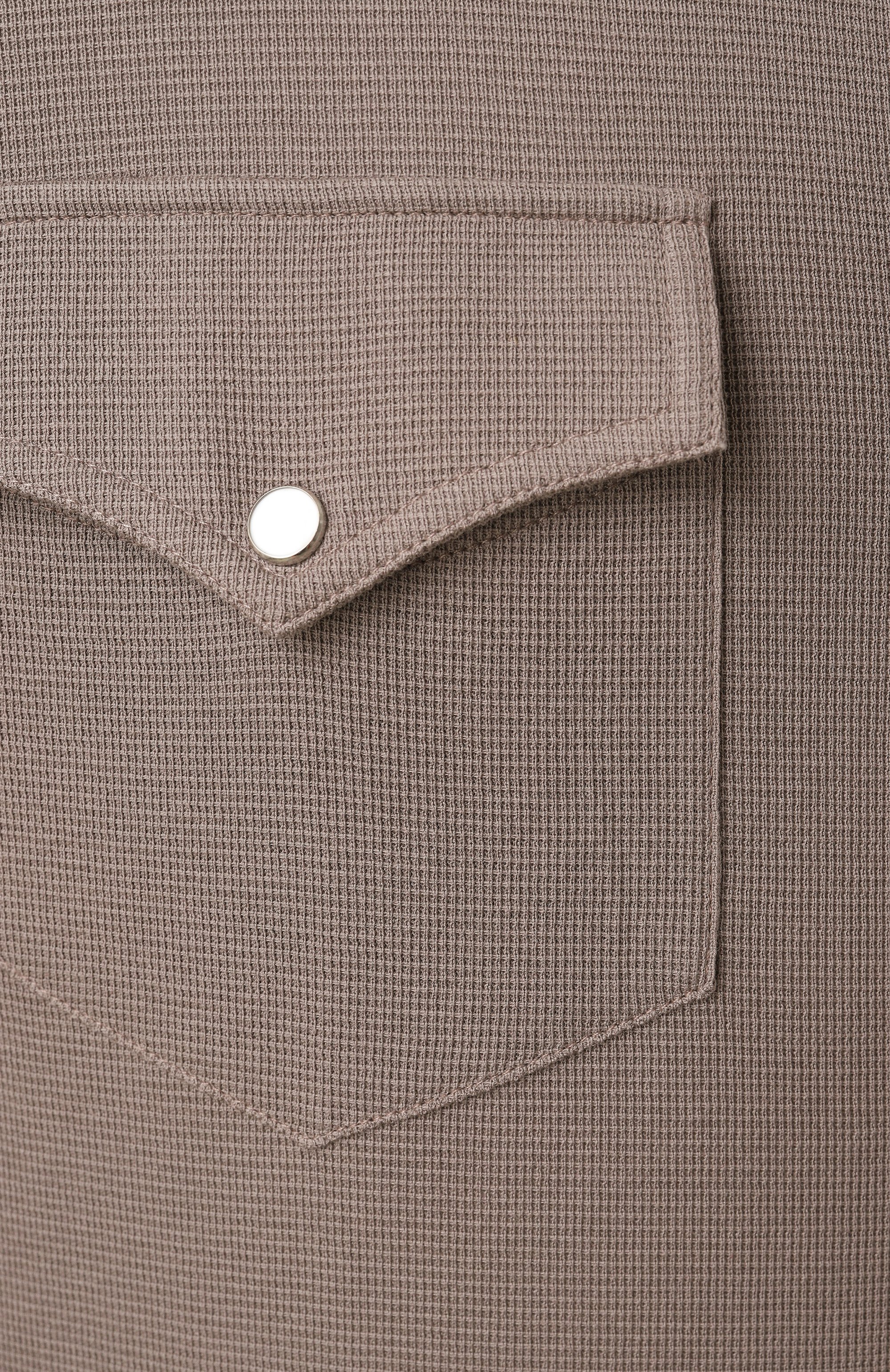 Рубашка из хлопка и шелка BRUNELLO CUCINELLI, арт. MW8666666, фото 6