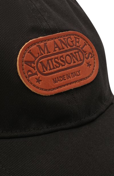 Хлопковая бейсболка palm angels x missoni PALM ANGELS черного цвета по цене 21950 руб., арт. PMLB043F21FAB0011084, фото 3 Хлопковая бейсболка palm angels x missoni PALM ANGELS, арт. PMLB043F21FAB0011084, фото 3