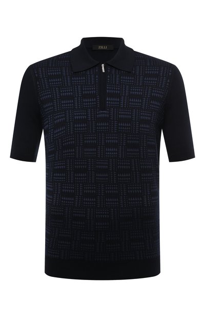 Мужская поло из шелка и хлопка ZILLI, арт. KZP002M0145VMPA00