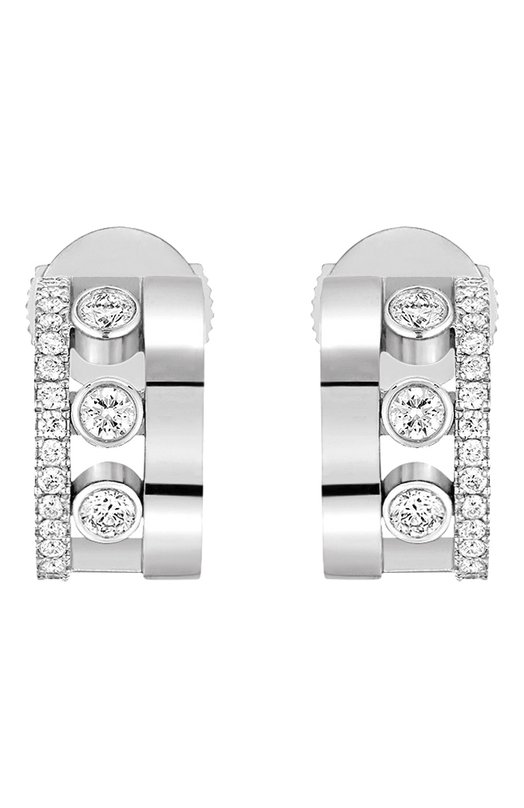 Серьги Messika 07178-WG Бесцветный 07178-WG