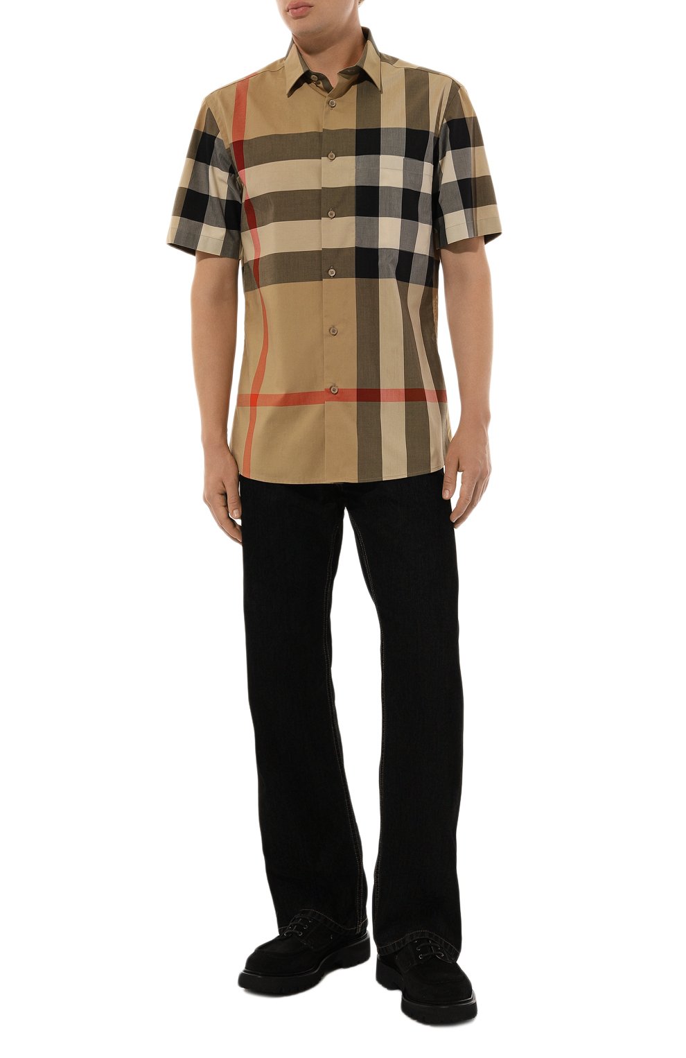 Хлопковая рубашка BURBERRY, арт. 8079591, фото 2