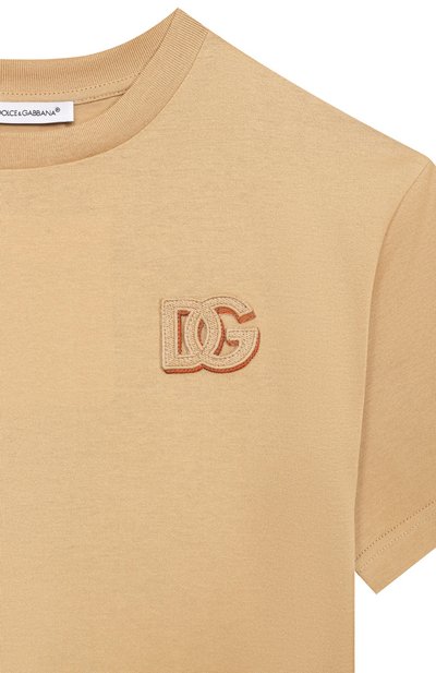 Хлопковая футболка DOLCE & GABBANA, арт. L4JTHV/G7PSJ, фото 3