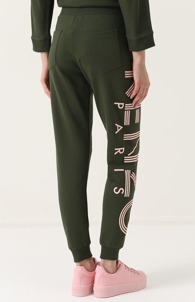 Хлопковые джоггеры с контрастной надписью KENZO, арт. F752PA722952, фото 4