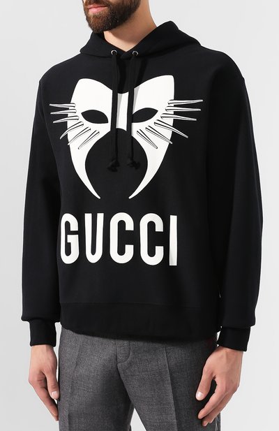 Хлопковое худи GUCCI, арт. 569828/XJBTR, фото 3