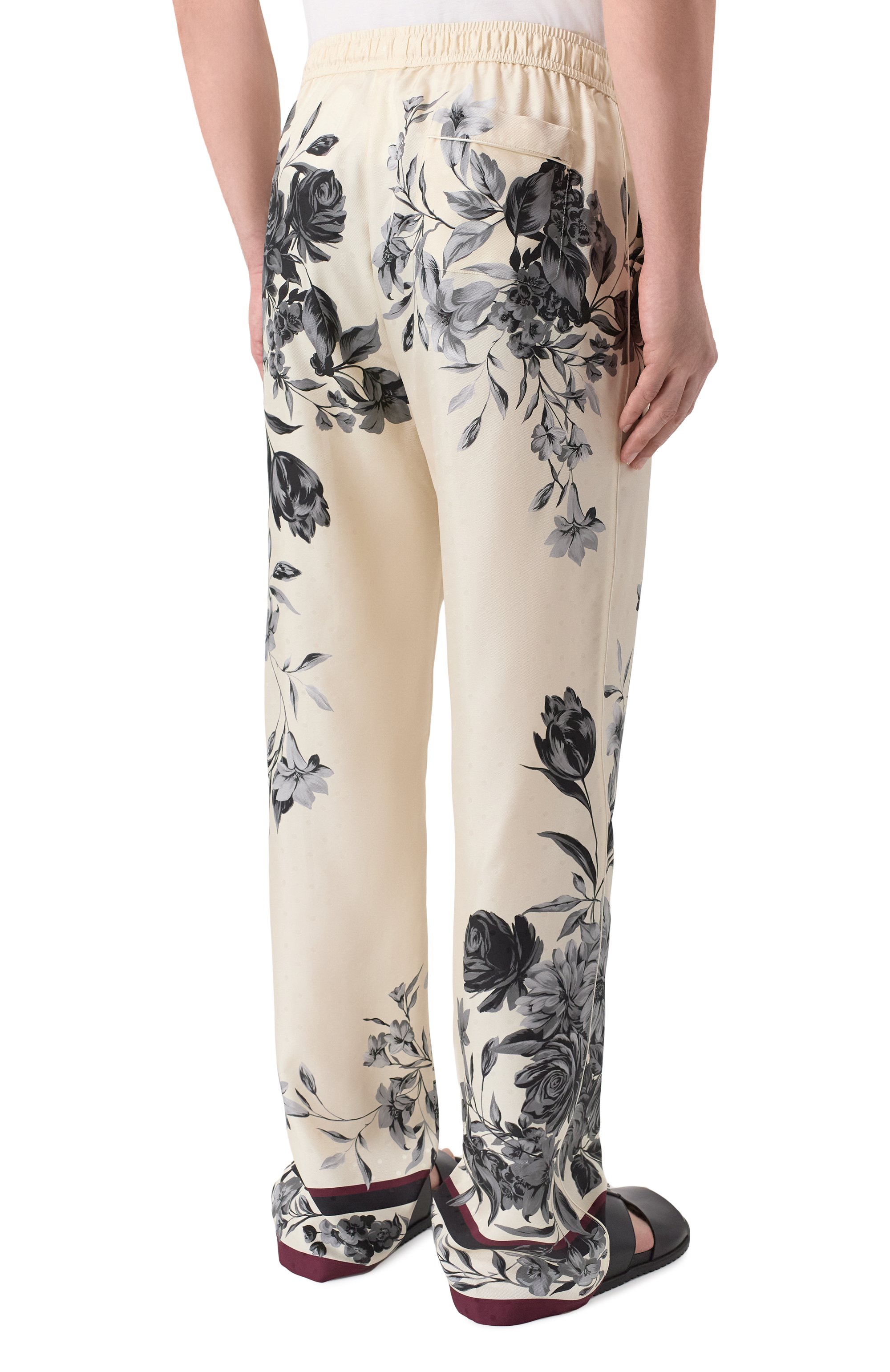 Шелковые домашние брюки DOLCE & GABBANA, арт. GVRMAT/HI100, фото 4