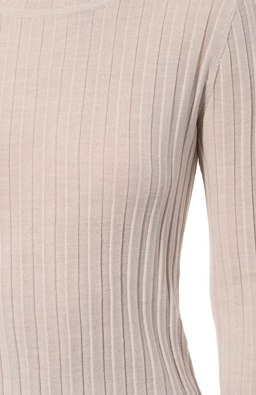 Шерстяной пуловер See by Chloé Бежевый, фото 5