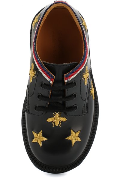 Кожаные дерби с декором GUCCI, арт. 522231/D7310, фото 4