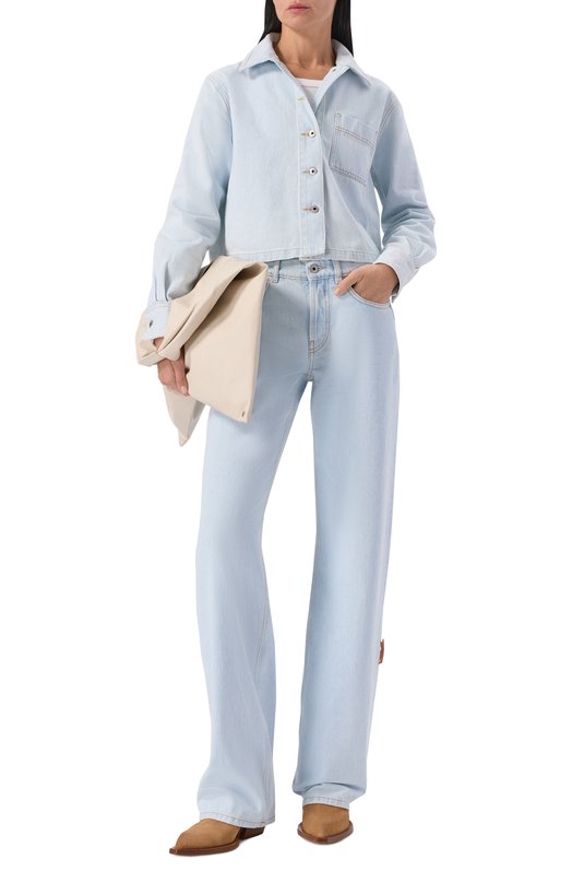 Джинсовая рубашка Off-White 0WYD013F25DEN002 Голубой  0WYD013F25DEN002 Фото 2