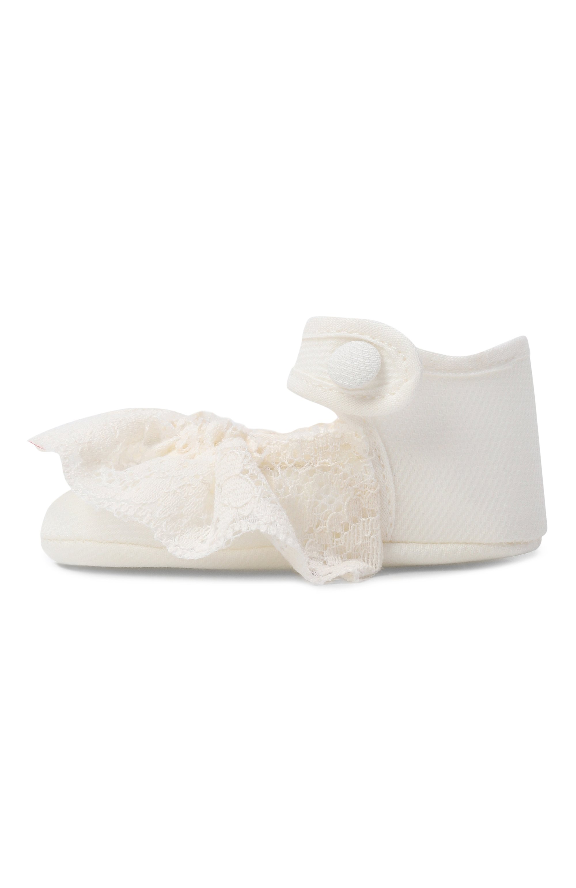 Текстильные пинетки IL TRENINO кремового цвета по цене 8710 руб., арт. FN-6005, фото 2 Текстильные пинетки IL TRENINO, арт. FN-6005, фото 2