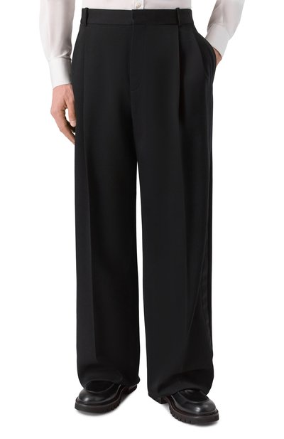 Шерстяные брюки SAINT LAURENT, арт. 805914/Y7E63, фото 3