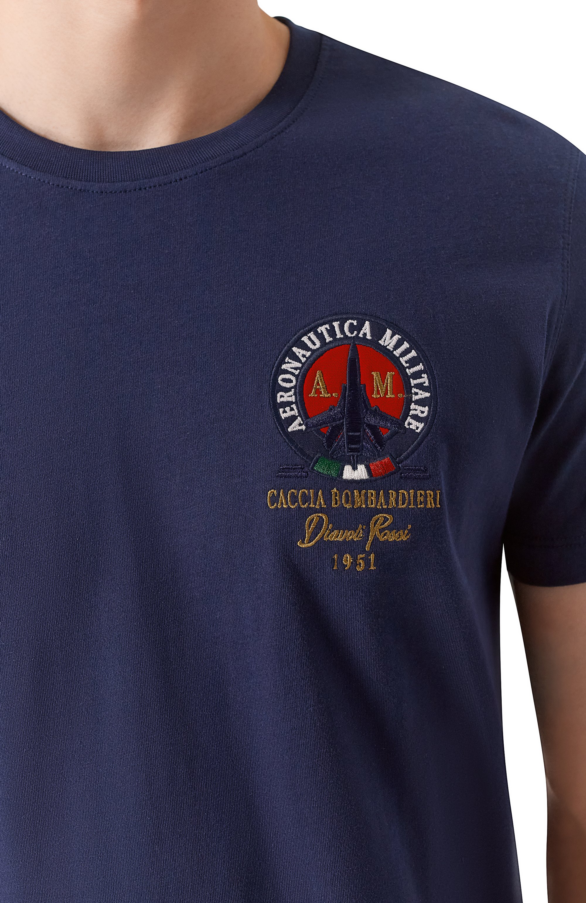 Хлопковая футболка AERONAUTICA MILITARE, арт. 251TS2408J592, фото 5