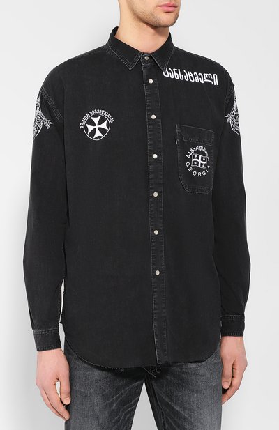 Джинсовая рубашка VETEMENTS, арт. USS196010/M, фото 3