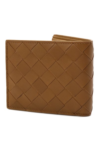 Кожаное портмоне BOTTEGA VENETA светло-коричневого цвета по цене 69950 руб., арт. 605721/VCPQ4, фото 2 Кожаное портмоне BOTTEGA VENETA, арт. 605721/VCPQ4, фото 2