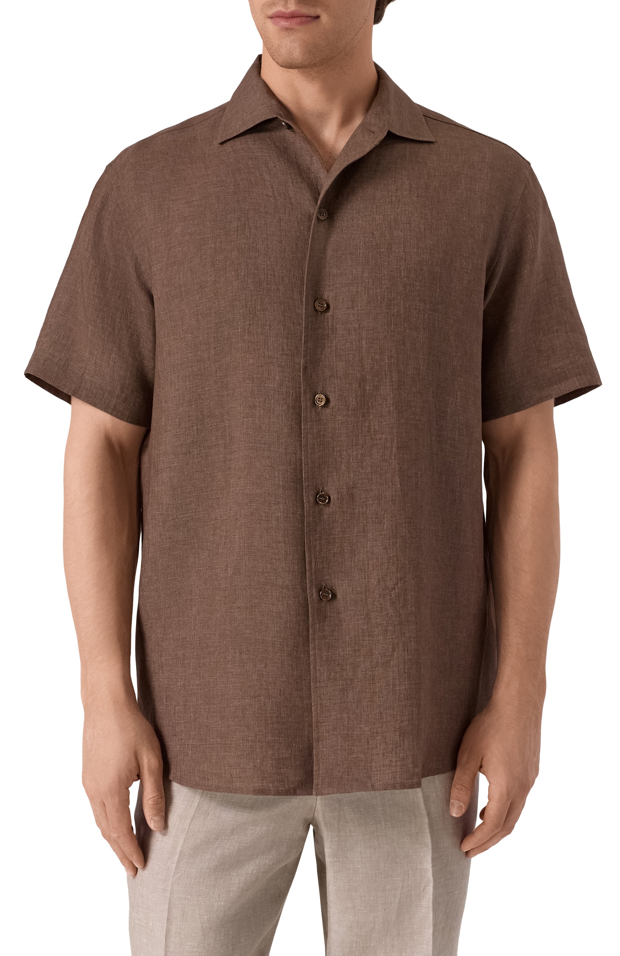 Льняная рубашка BRIONI, арт. SCFH0L-P9111, фото 3