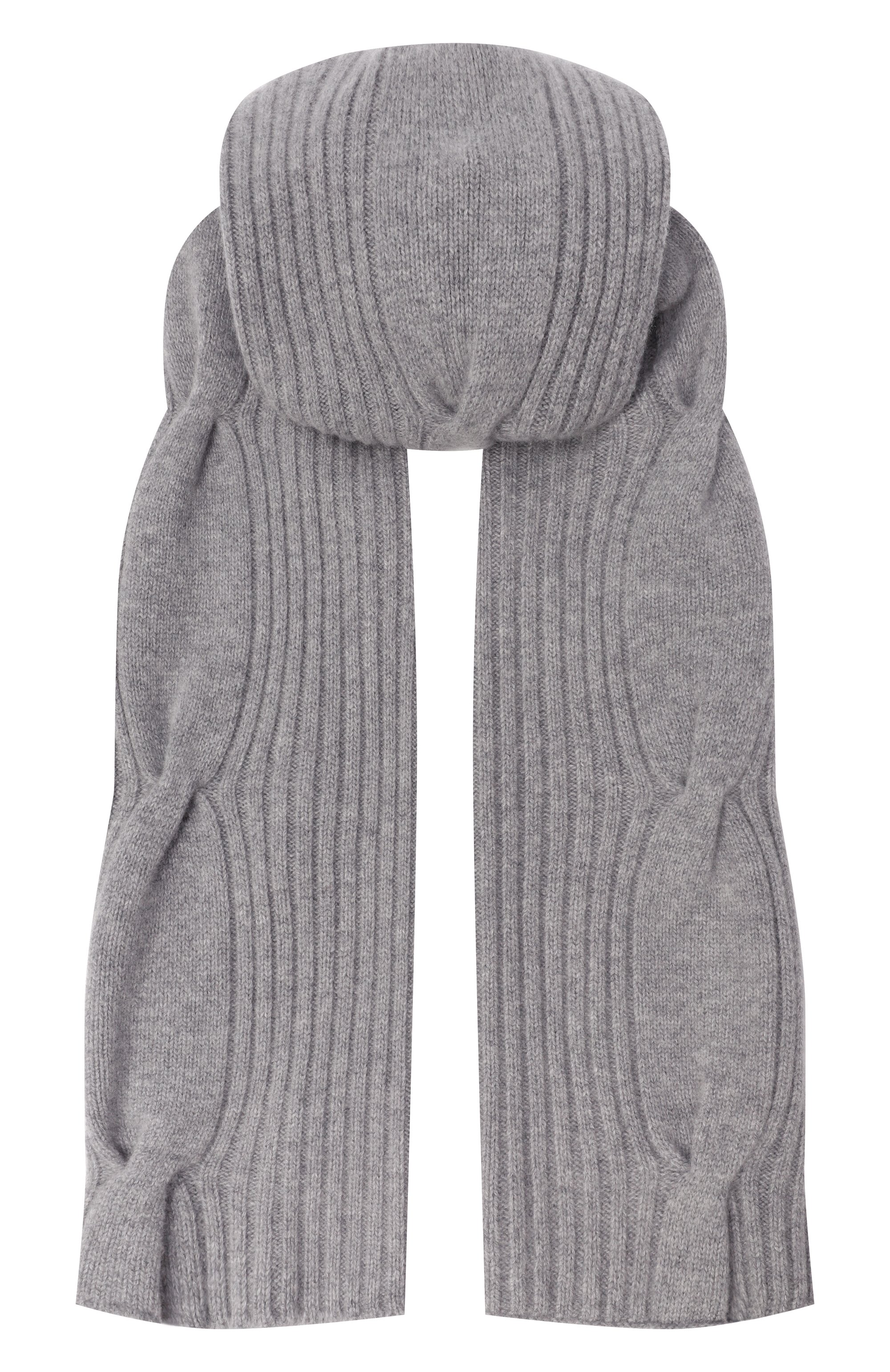 Кашемировый шарф ROECKL серого цвета по цене 42200 руб., арт. 21021-2690, фото 1 Кашемировый шарф ROECKL, арт. 21021-2690, фото 1