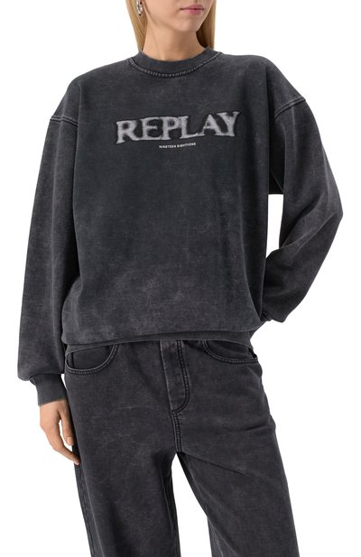 Хлопковый свитшот REPLAY, арт. W3462A.000.23820M, фото 3