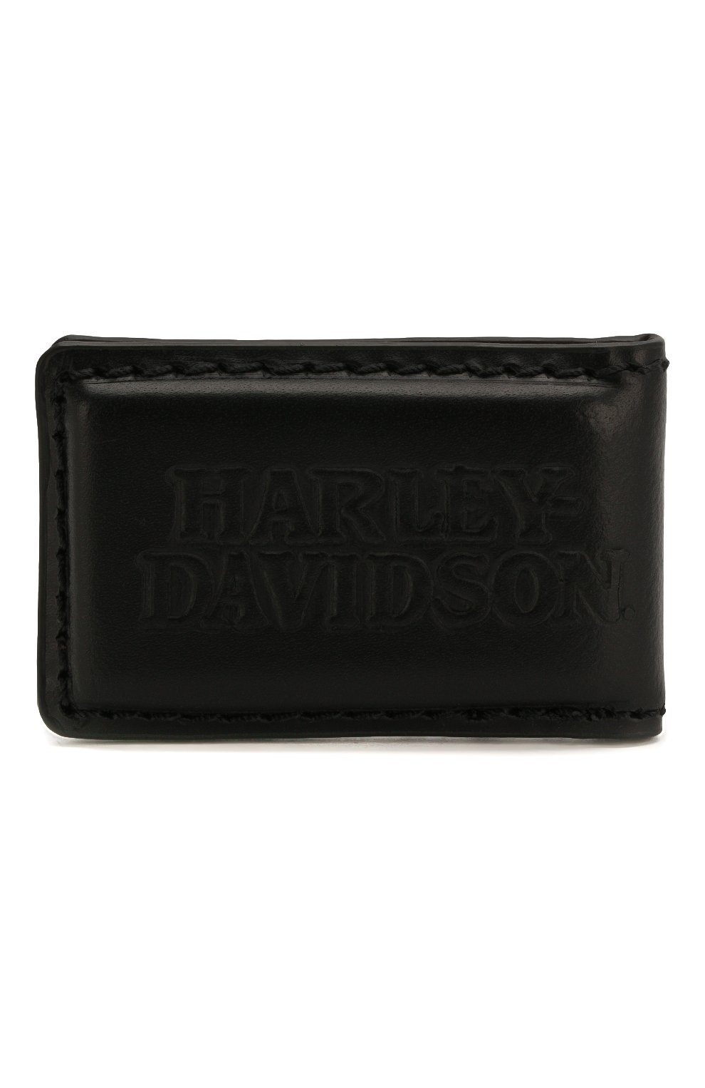 Кожаный зажим для купюр HARLEY-DAVIDSON черного цвета по цене 3110 руб., арт. CORESM62-Black, фото 3 Кожаный зажим для купюр HARLEY-DAVIDSON, арт. CORESM62-Black, фото 3