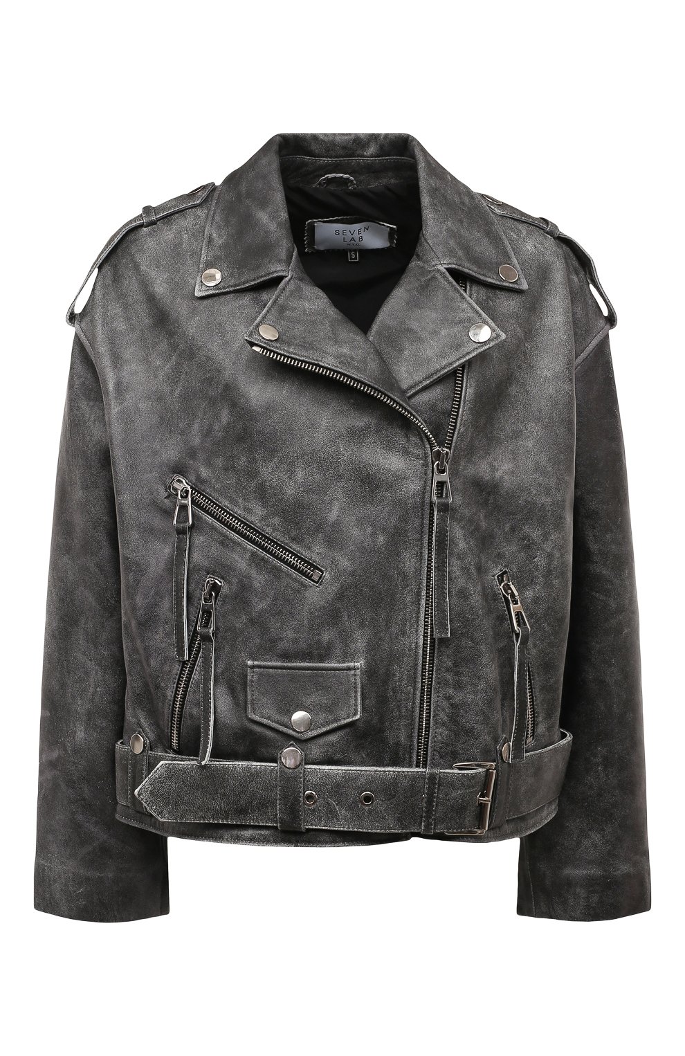 Кожаная куртка SEVEN LAB, арт. K185-60 grey, фото 1