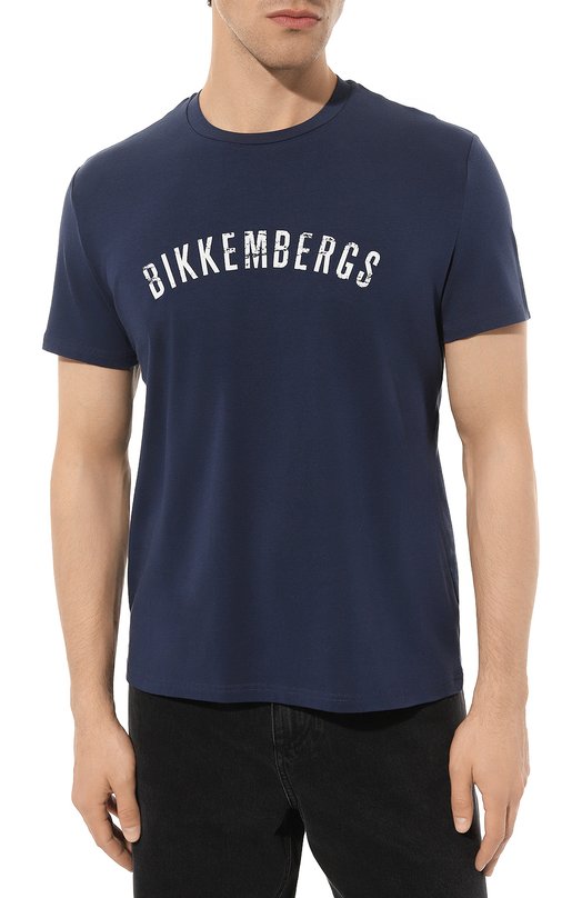 Хлопковая футболка Dirk Bikkembergs BM/T0159 Синий  BM/T0159 Фото 3