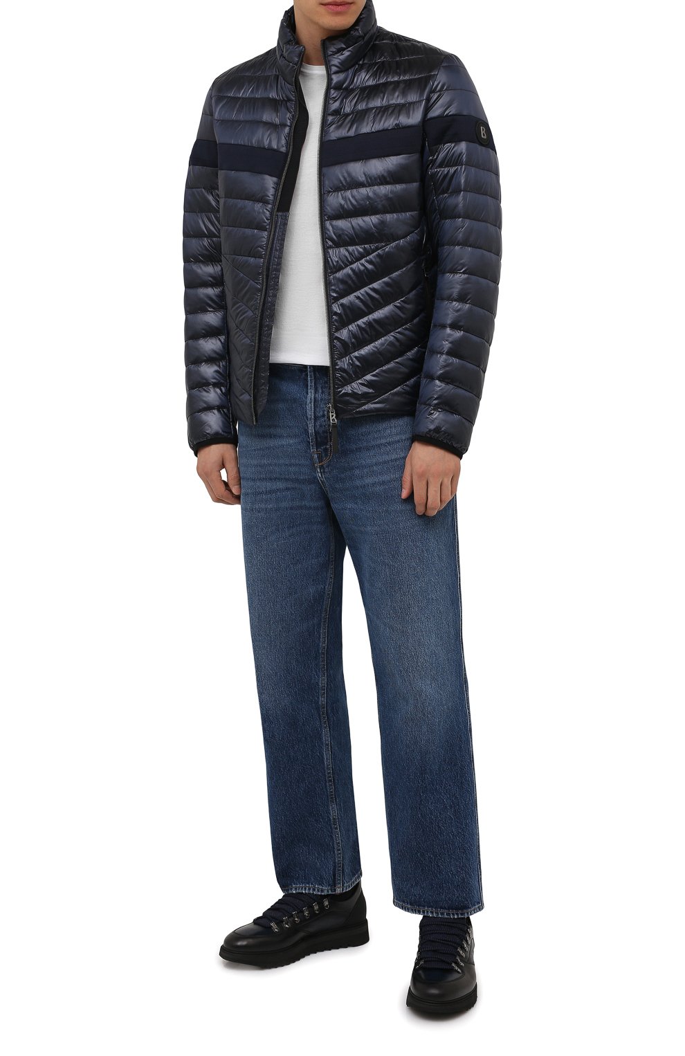 Кожаные кроссовки megeve BLU BARRETT темно-синего цвета по цене 73100 руб., арт. MEGEVE-10970.7/C0RAL, фото 2 Кожаные кроссовки megeve BLU BARRETT, арт. MEGEVE-10970.7/C0RAL, фото 2