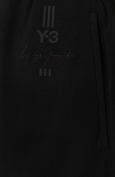 Хлопковые шорты Y-3 черного цвета по цене 11350 руб., арт. DY7194/W, фото 5 Хлопковые шорты Y-3, арт. DY7194/W, фото 5