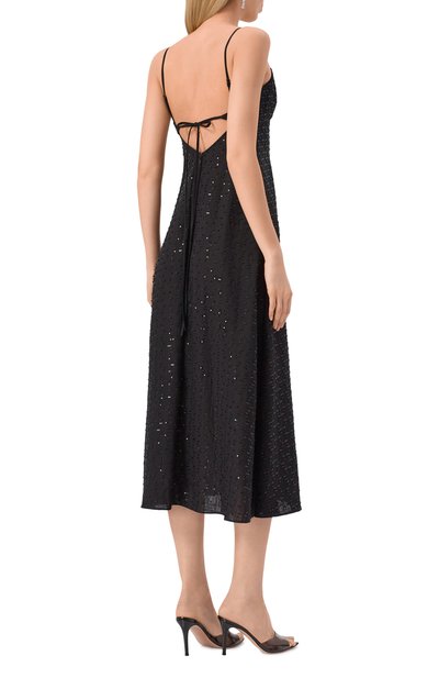 Льняное платье с отделкой пайетками LESYANEBO, арт. LN06H-1012_TEXA, фото 4