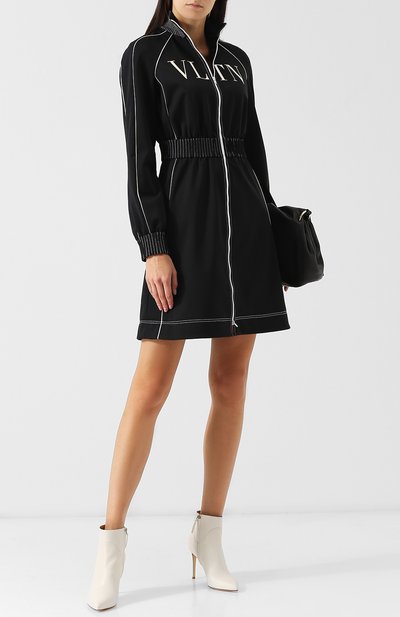 Приталенное платье на молнии с логотипом бренда VALENTINO, арт. QB3VAGV63Q3, фото 2