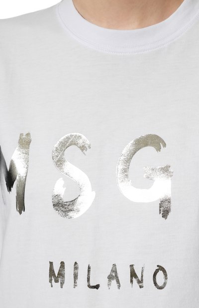 Хлопковая футболка MSGM, арт. 3241MDM510M 227298, фото 5
