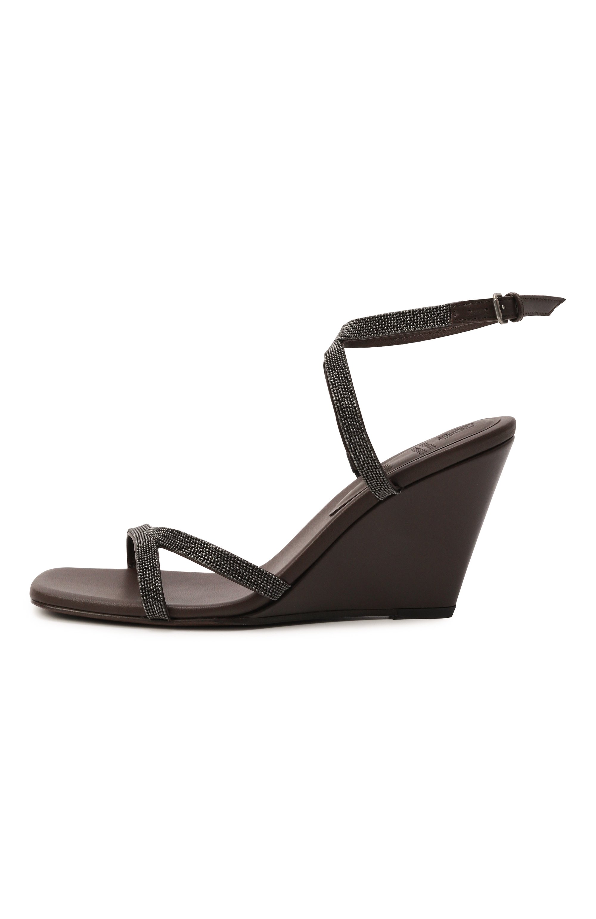 Кожаные босоножки BRUNELLO CUCINELLI, арт. MZSKC2952, фото 4