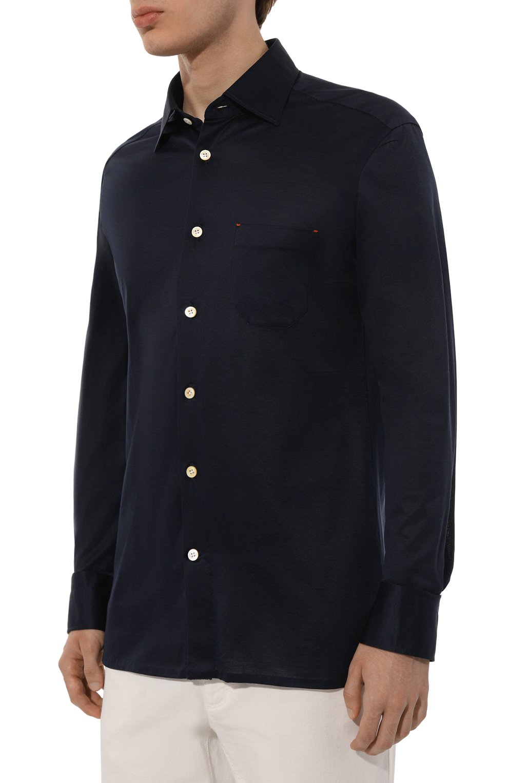 Хлопковая рубашка KITON, арт. UMCNERH0909410, фото 3