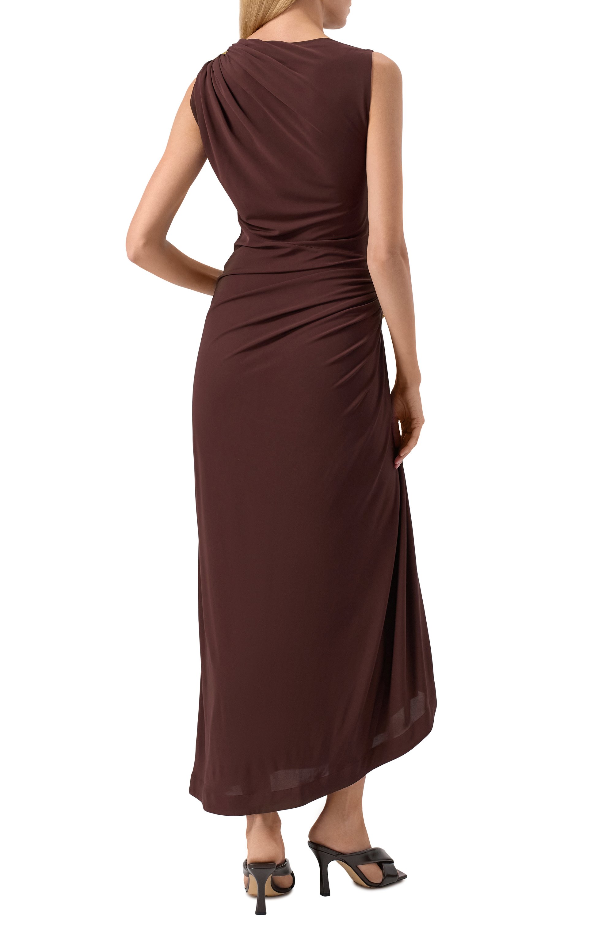 Платье из вискозы BOTTEGA VENETA, арт. 831590/V4YX0, фото 4