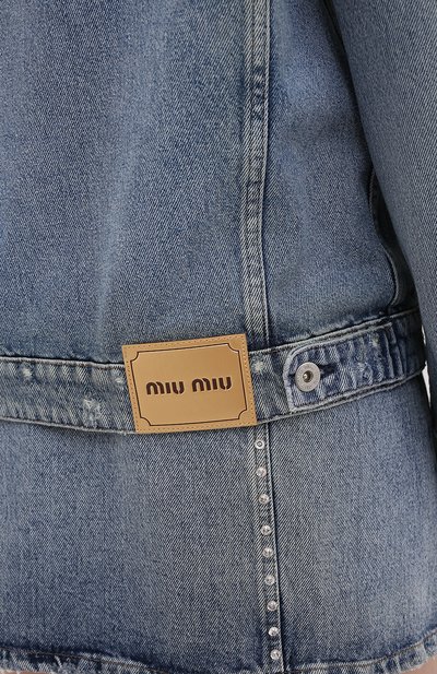 Джинсовая куртка MIU MIU, арт. GWB060-1S90-F0013, фото 5