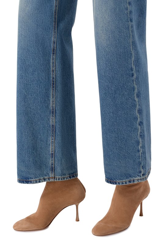 Замшевые ботильоны Francesco Russo R1B830/N201 Бежевый  R1B830/N201 Фото 2