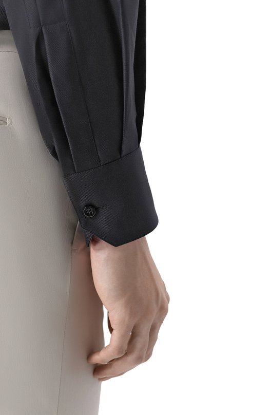 Хлопковая сорочка Stefano Ricci MC007132/BN3138 Чёрный  MC007132/BN3138 Фото 5