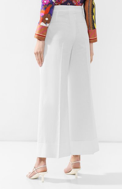 Брюки из смеси хлопка и льна BRUNELLO CUCINELLI, арт. MF579P6941, фото 4