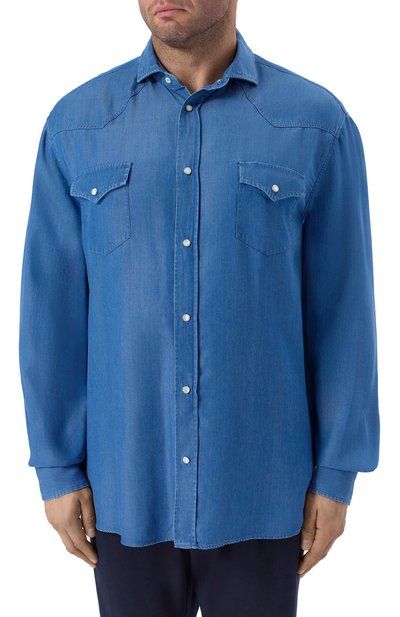 Джинсовая рубашка BRUNELLO CUCINELLI, арт. MH2564008W, фото 3