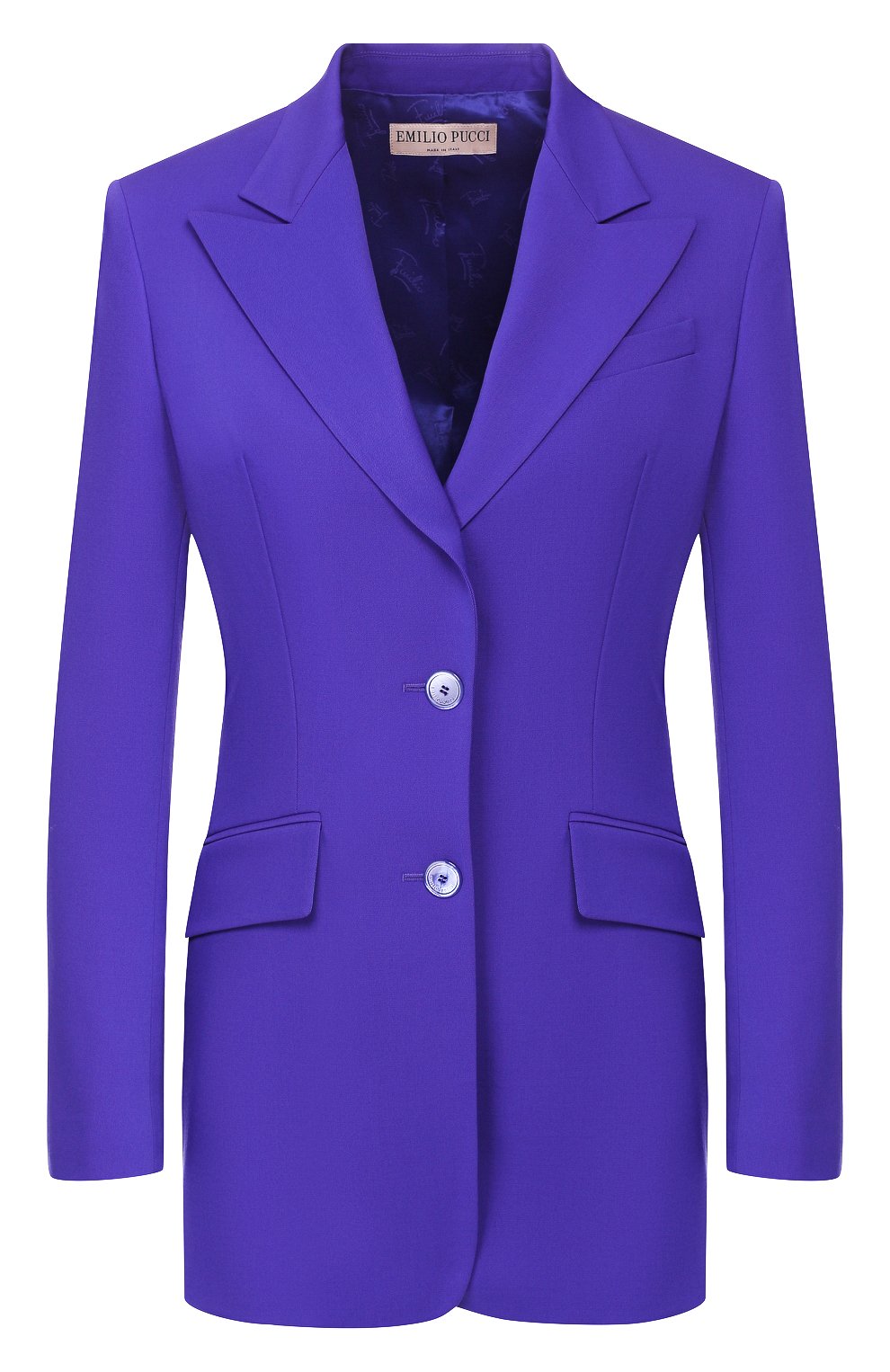 Шерстяной жакет EMILIO PUCCI фиолетового цвета по цене 175000 руб., арт. 9RRB40/9R605, фото 1 Шерстяной жакет EMILIO PUCCI, арт. 9RRB40/9R605, фото 1