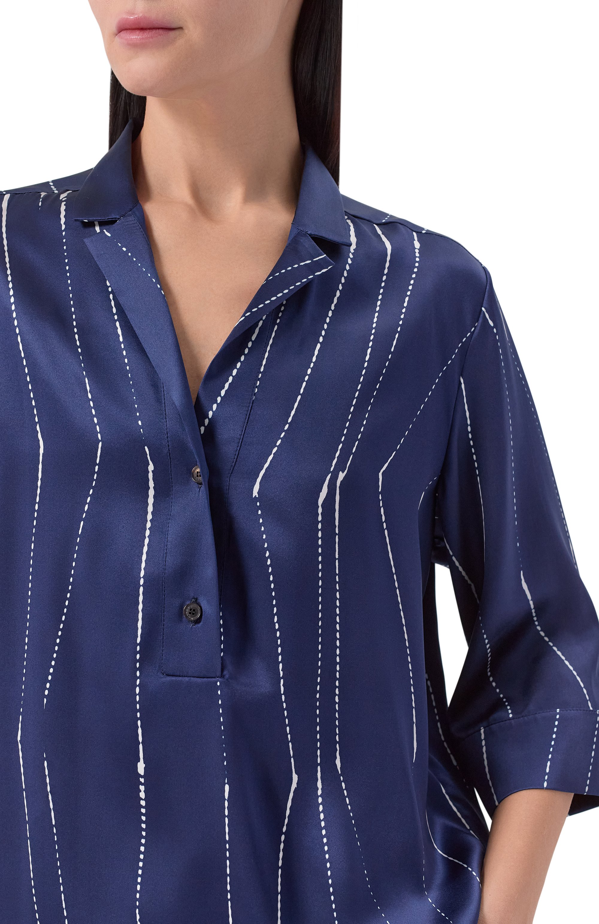 Шелковая блузка KITON, арт. D51411K0873G03, фото 5