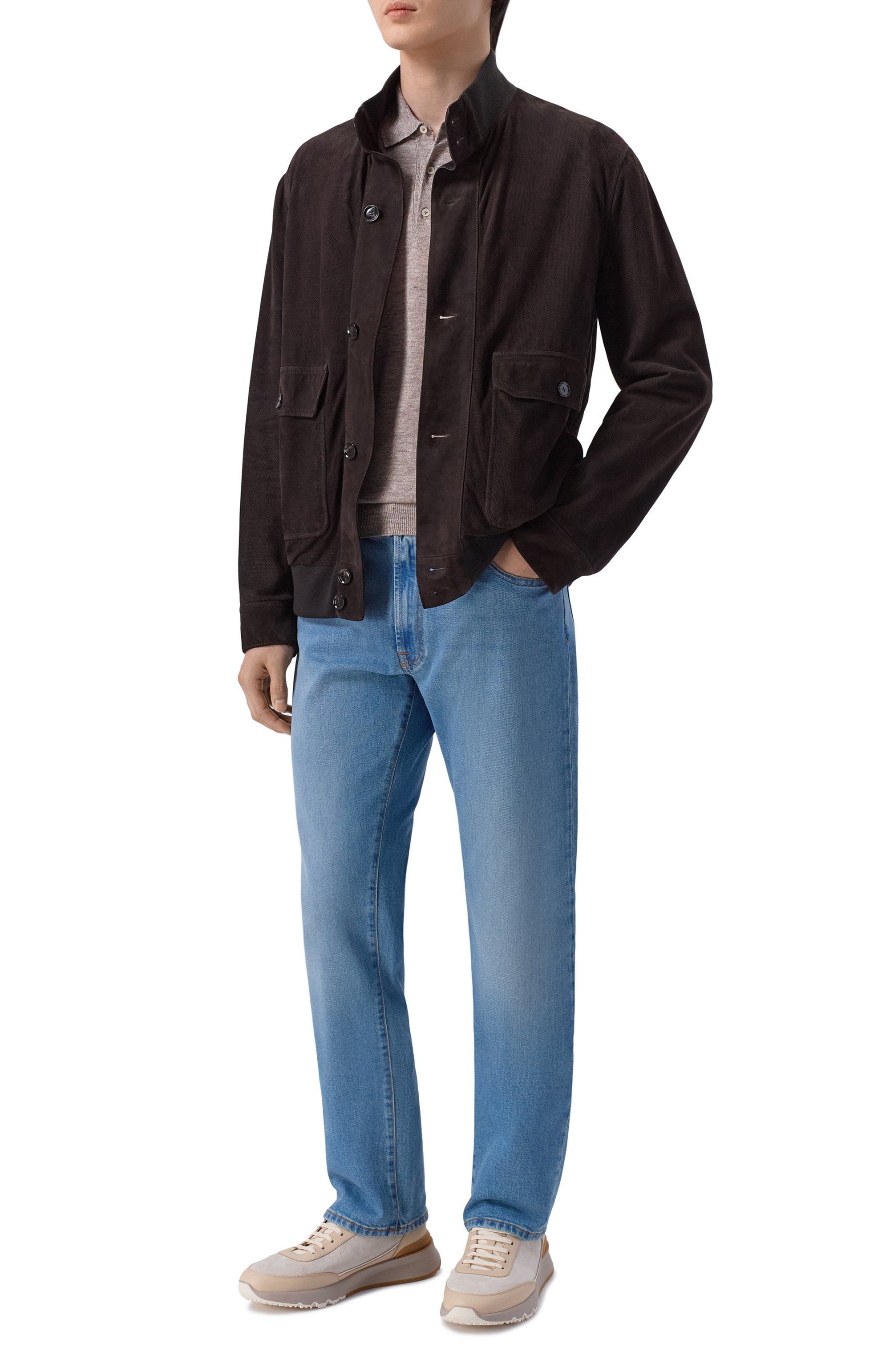 Поло изо льна и шелка CORNELIANI, арт. 27M565/2725134, фото 2