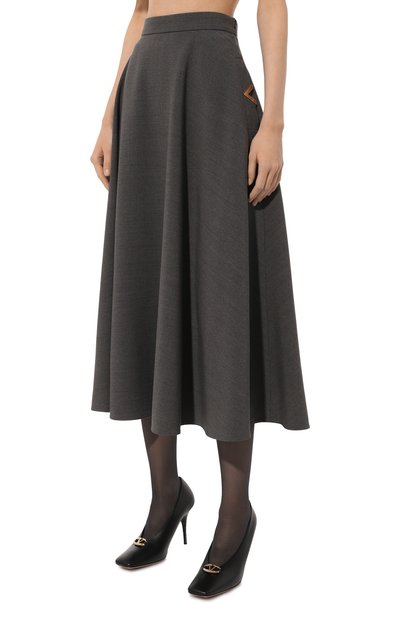 Шерстяная юбка VALENTINO, арт. 5B3RABP27CU, фото 3