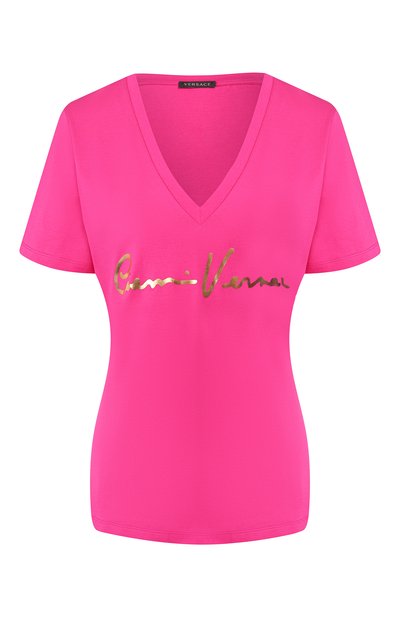 Женская хлопковая футболка VERSACE, арт. A85769/A228806